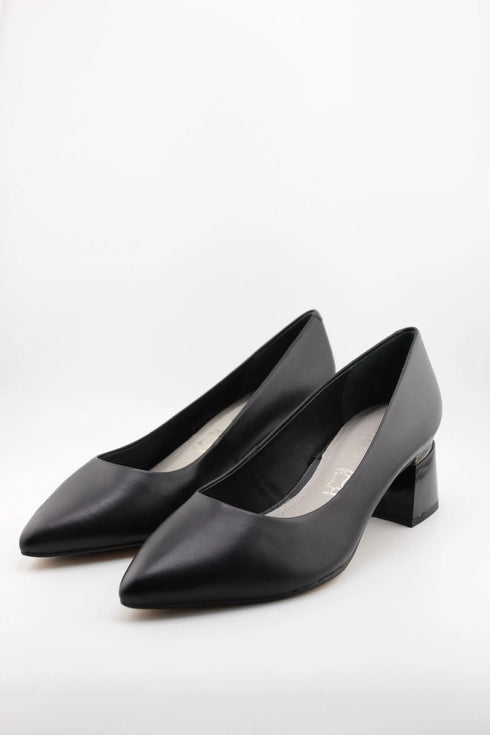 Capelli Rossi Geometric Heel Pointed Toe Pumps
