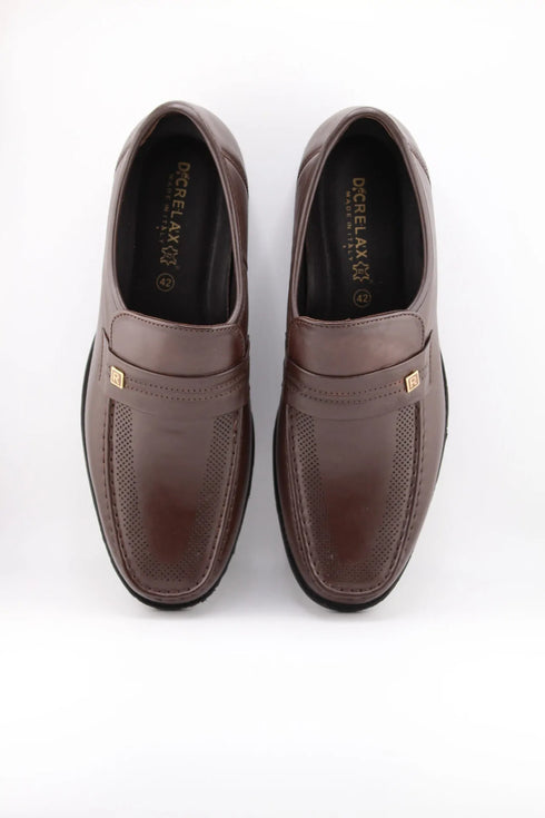 DFC Relax Men Perforated Leather Penny Loafers