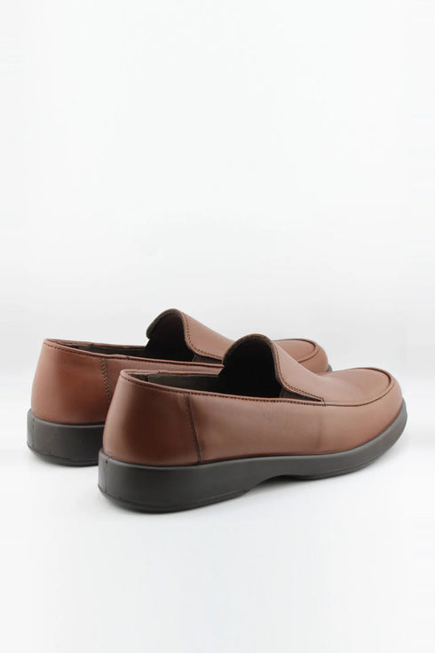 DFC Relax Men Leather Comfort Slip-On with Accent Stitching