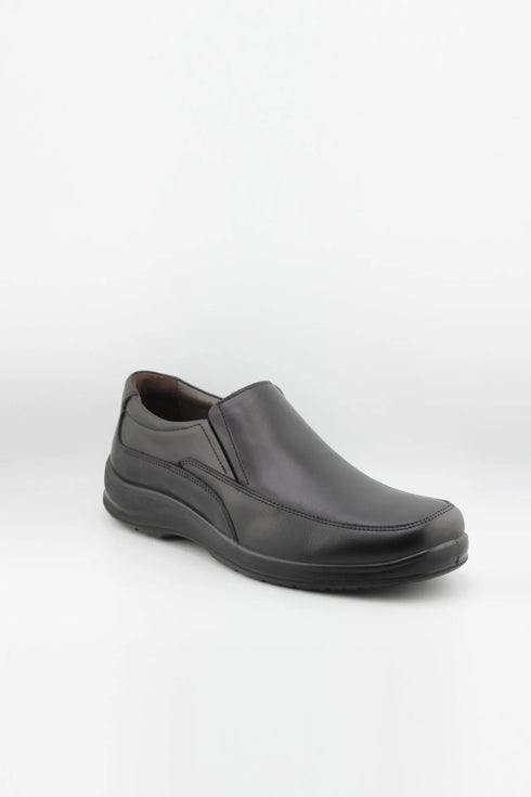 DFC Relax Men Leather Comfort Slip-On with Panel Stitching