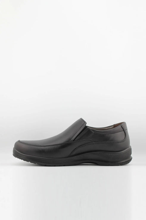 DFC Relax Men Leather Comfort Slip-On with Panel Stitching