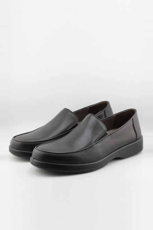 DFC Relax Men Leather Comfort Slip-On with Accent Stitching