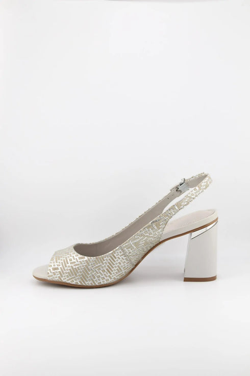 Capelli Rossi Peep Toe Slingback Block Heels