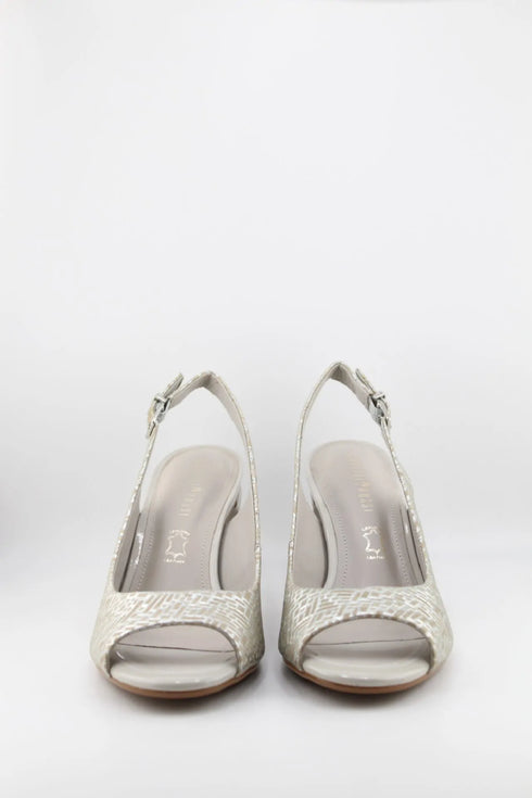 Capelli Rossi Peep Toe Slingback Block Heels