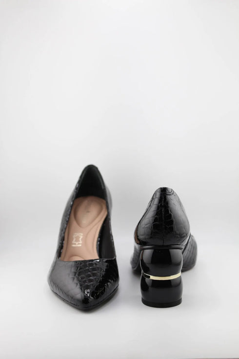 Capelli Rossi Textured Block Heel Pumps