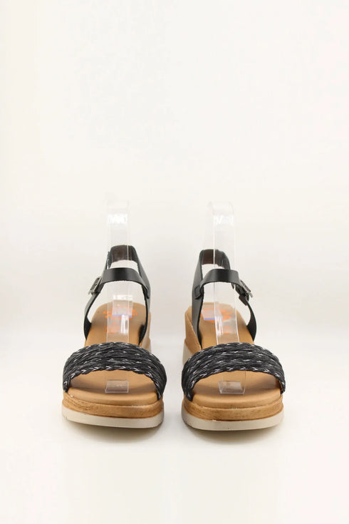 Porronet Braided Strap Wedge Sandal