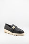 Luz da lua Perforated Leather Slip-On Loafers