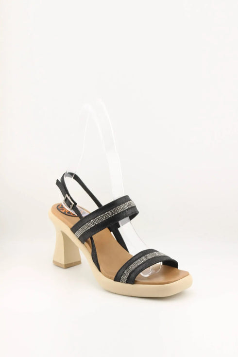 Porronet Square Toe Strappy Rhinestone Sandals