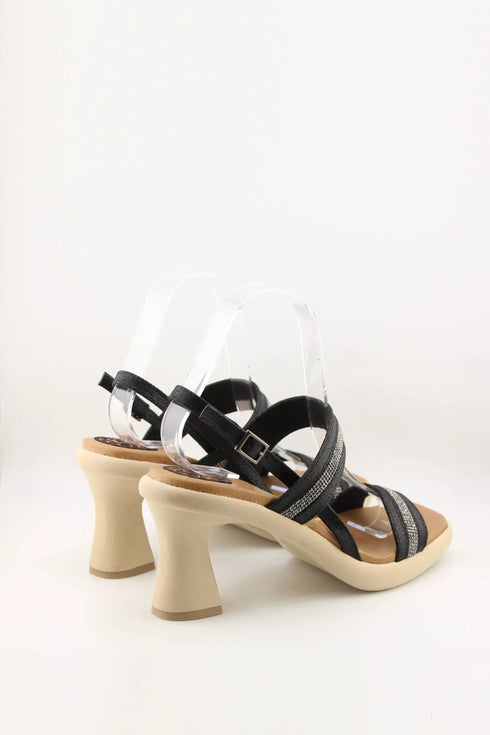 Porronet Square Toe Strappy Rhinestone Sandals