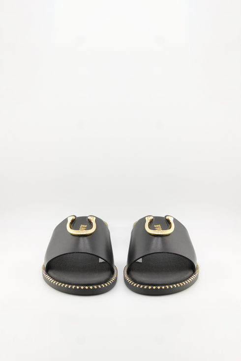 Ragazza Elegant Slide Sandal with Snake Ornament