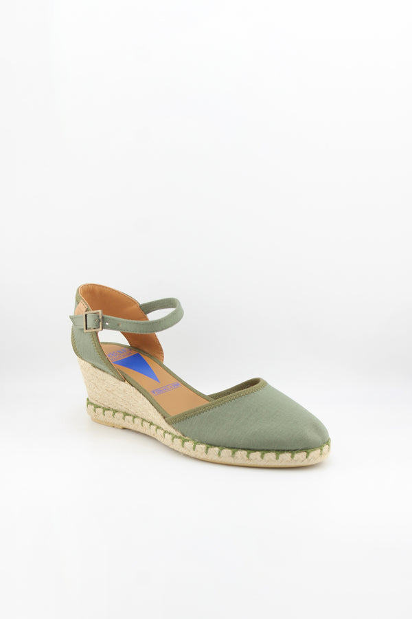 Verbenas Suede Espadrille Plain Wedge Sandals
