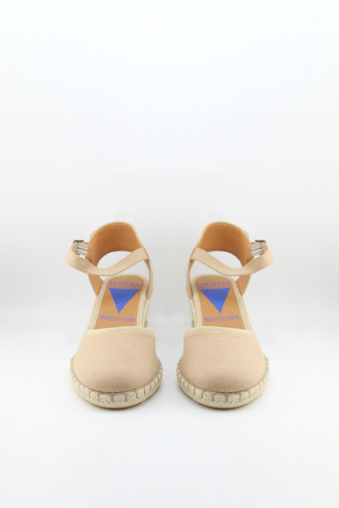 Verbenas Suede Espadrille Plain Wedge Sandals
