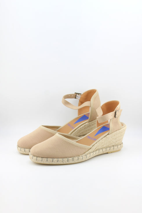 Verbenas Suede Espadrille Plain Wedge Sandals