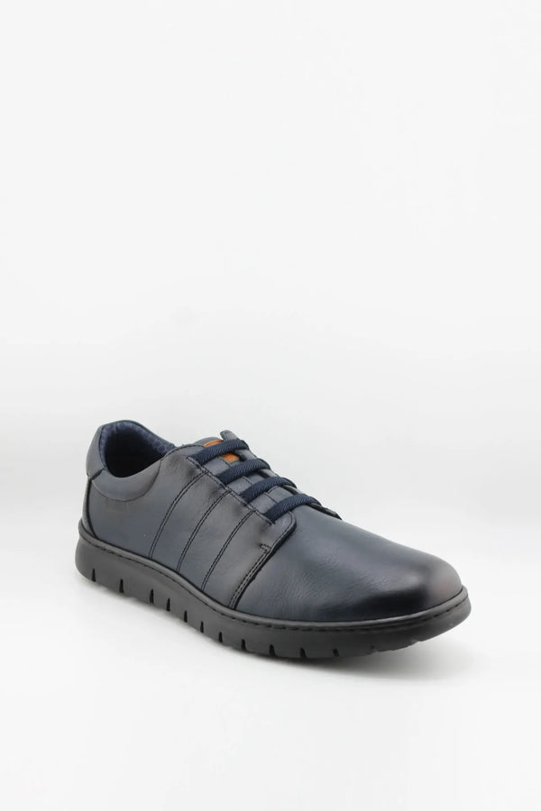 Baerchi Men Leather Casual Lace-Up Sneaker
