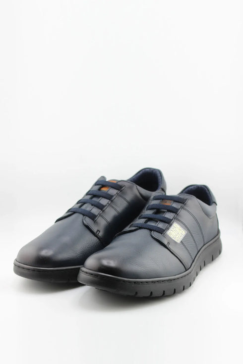 Baerchi Men Leather Casual Lace-Up Sneaker