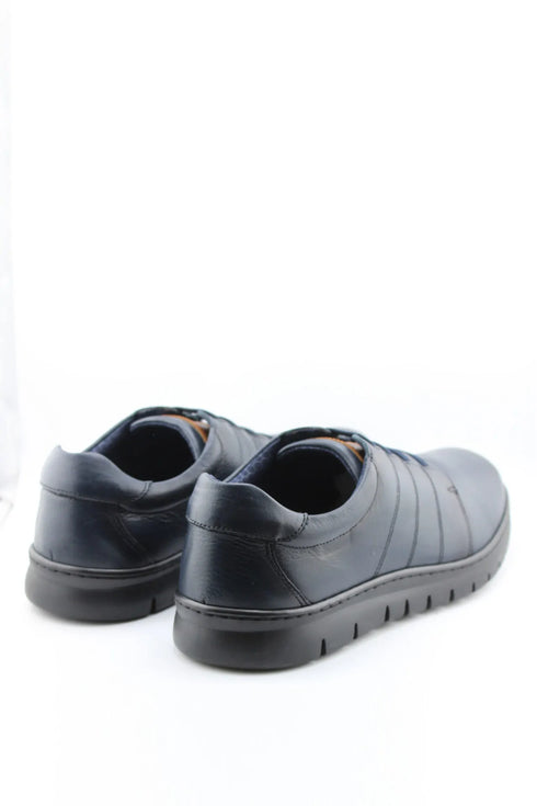 Baerchi Men Leather Casual Lace-Up Sneaker