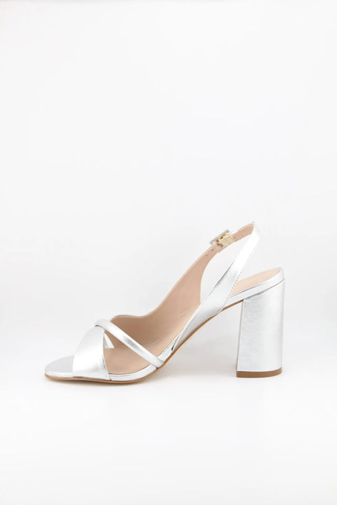 Luz da lua Slingback Block Heel Sandals