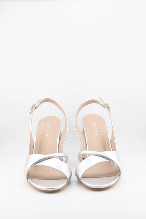 Luz da lua Slingback Block Heel Sandals