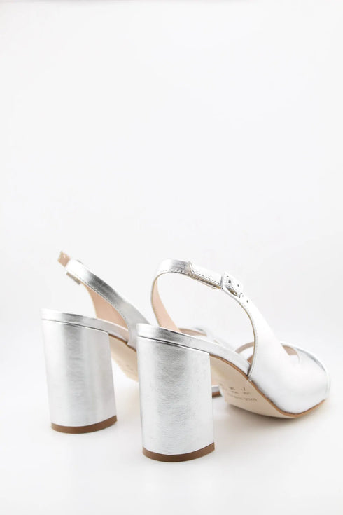 Luz da lua Slingback Block Heel Sandals