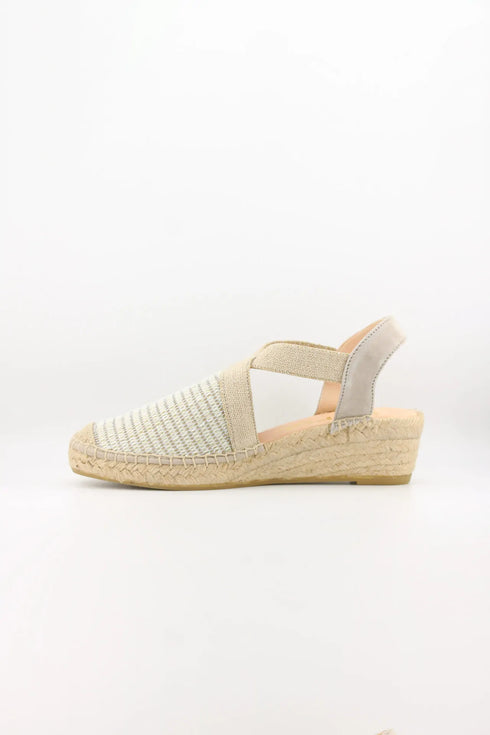 Maypol Woven Slingback Espadrille Wedge Sandals