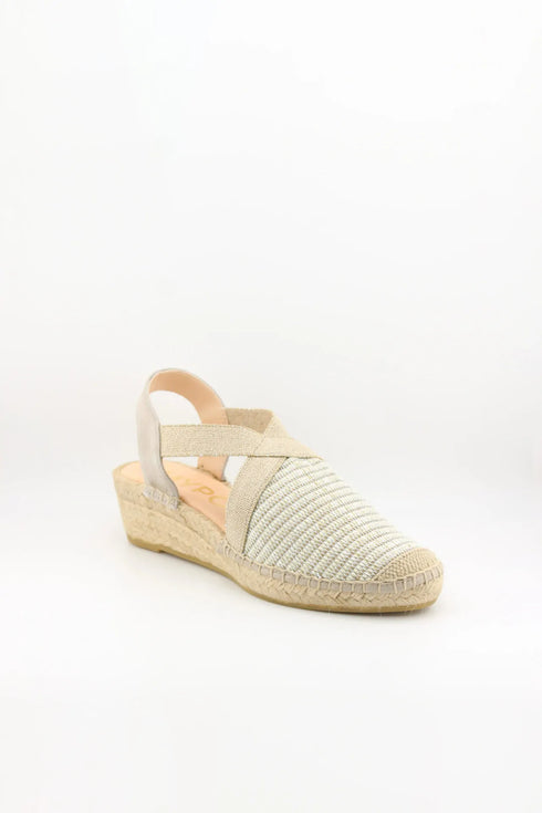 Maypol Woven Slingback Espadrille Wedge Sandals