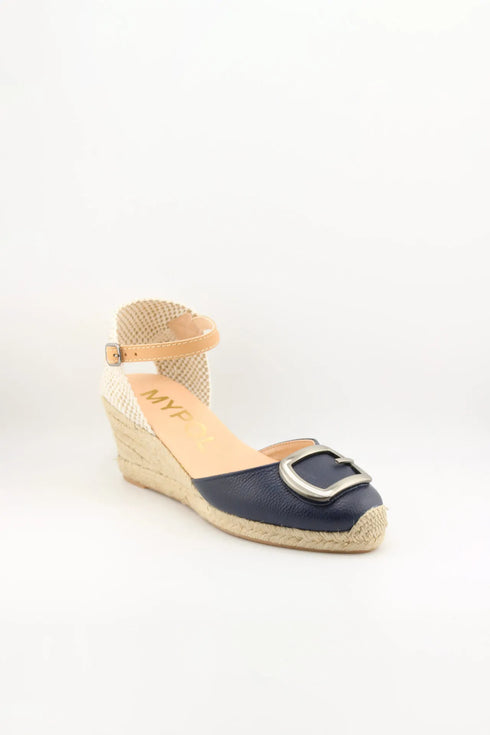 Maypol Espadrille Wedge Sandal with Buckle