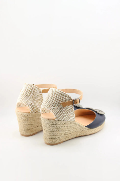 Maypol Espadrille Wedge Sandal with Buckle