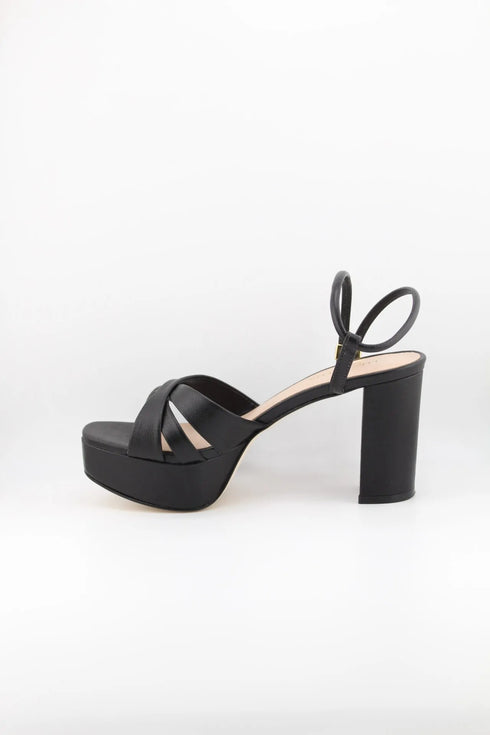 Luz da lua Strappy Platform Block Heel Sandals