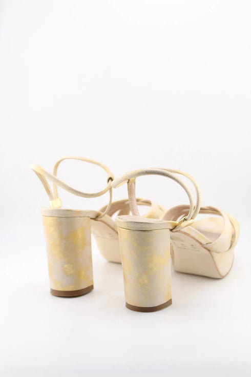 Luz da lua Strappy Platform Block Heel Sandals