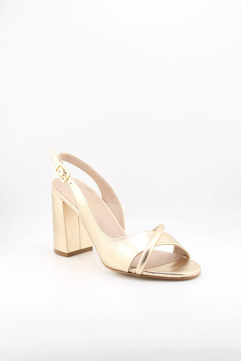 Luz da lua Slingback Block Heel Sandals