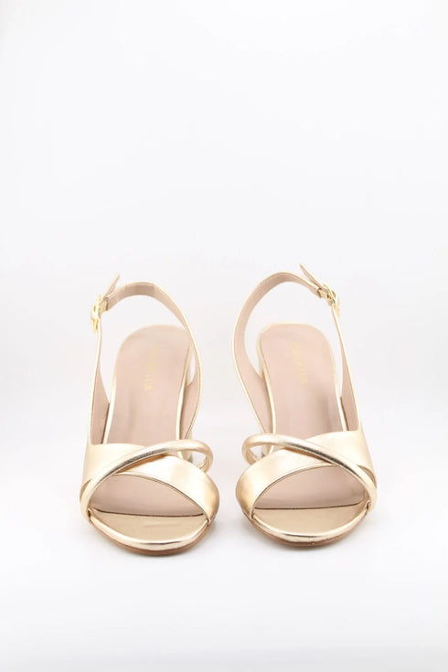 Luz da lua Slingback Block Heel Sandals