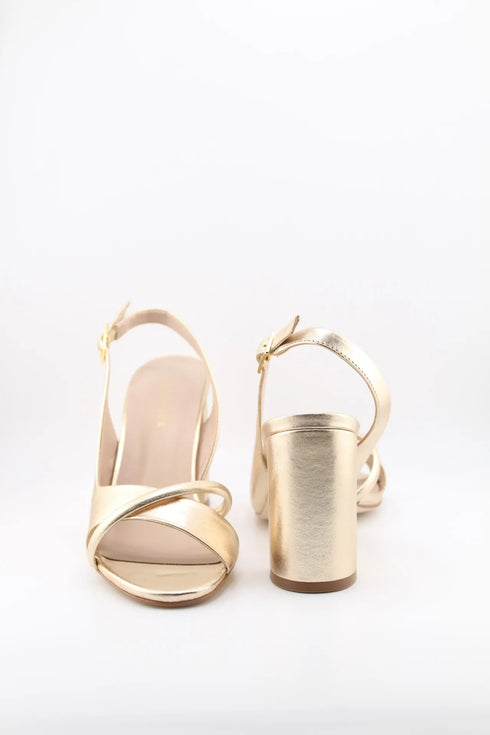 Luz da lua Slingback Block Heel Sandals