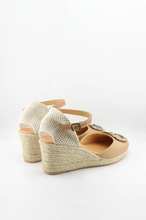Maypol Espadrille Wedge Sandal with Buckle