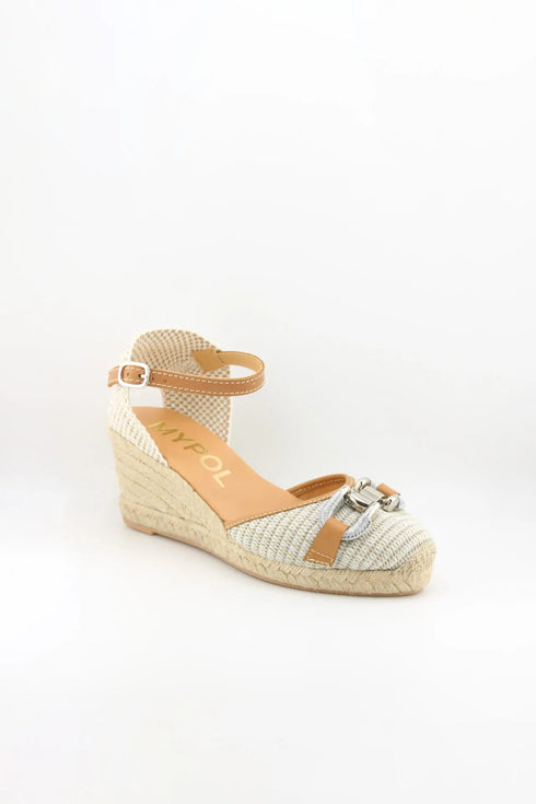 Maypol Ankle Strap Espadrille Wedge Sandals