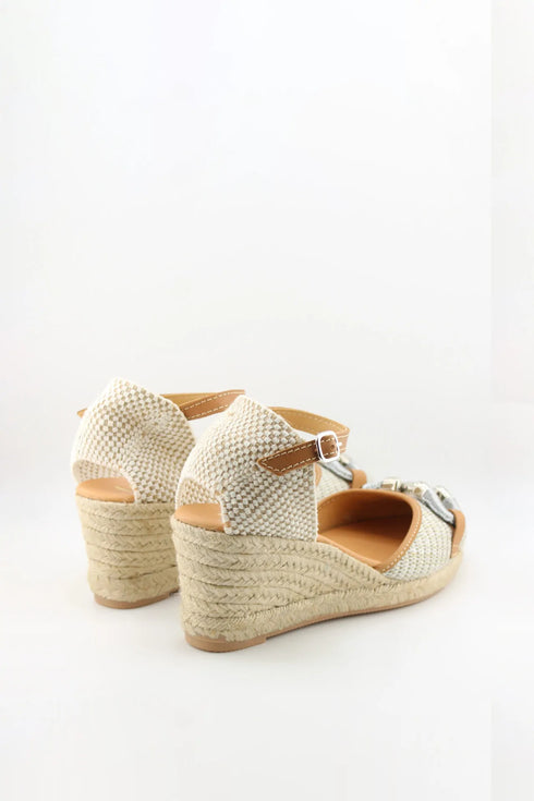 Maypol Ankle Strap Espadrille Wedge Sandals