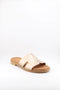 Ragazza Leather Slide Sandals with Cutout Design