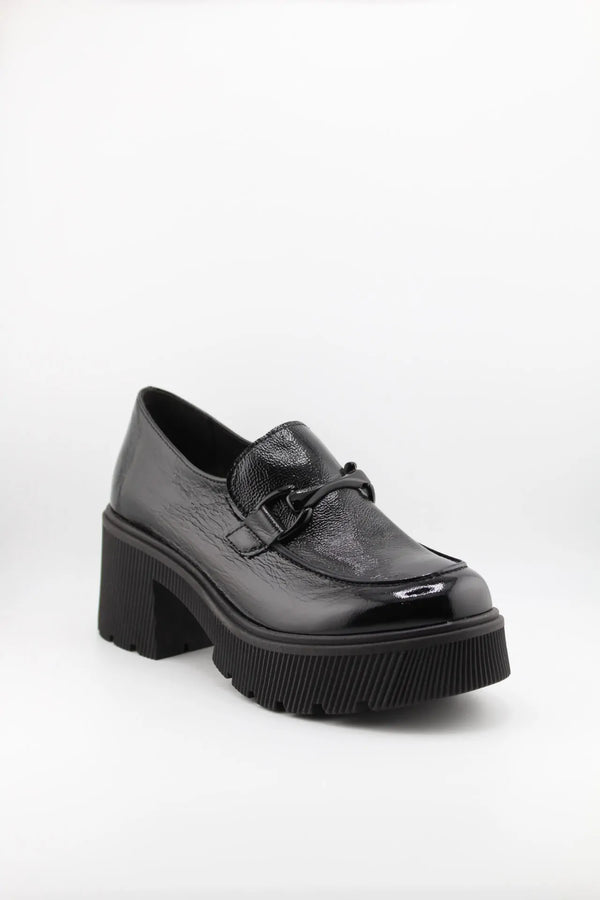 Ragazza Lug Sole Patent Leather Loafers