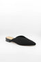 Miss Elastic Pointed Knit Mule with Block Heel