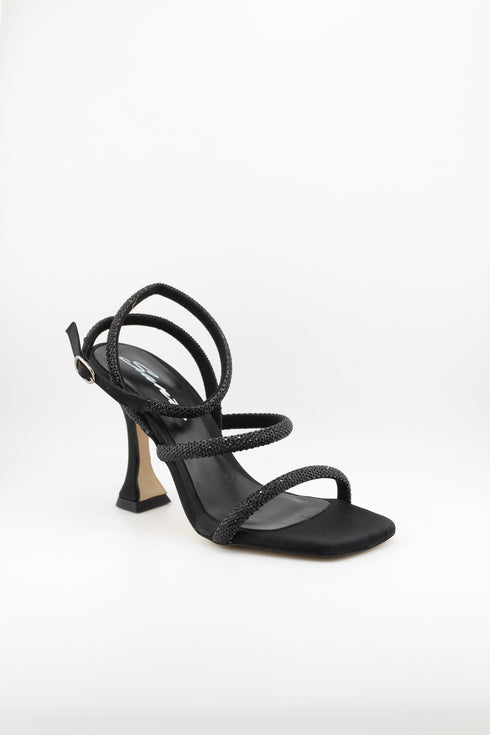 Sante Square-Toe Strappy Block Heeled Sandals