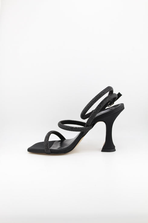 Sante Square-Toe Strappy Block Heeled Sandals