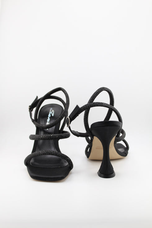 Sante Square-Toe Strappy Block Heeled Sandals