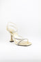 Sante Square-Toe Strappy Block Heeled Sandals