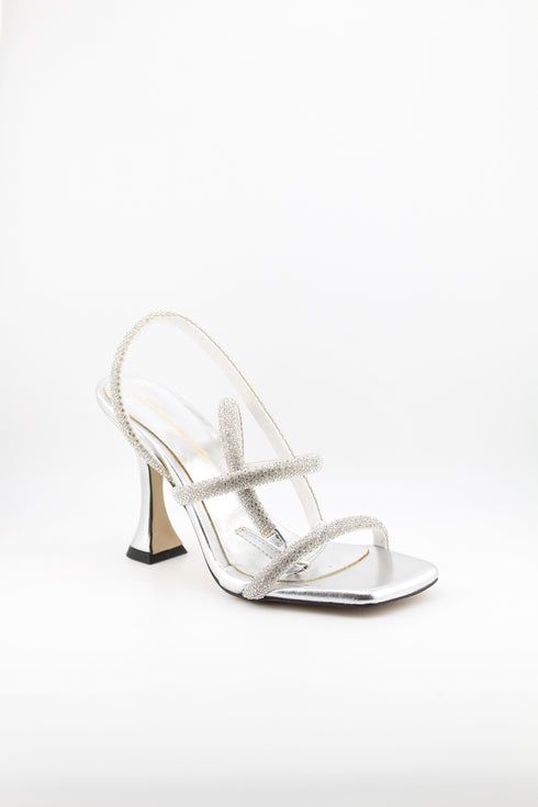 Sante Square-Toe Strappy Block Heeled Sandals