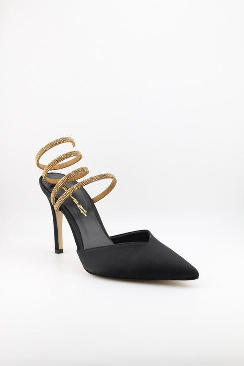 Sante Stiletto Heel Spiral Strap Pumps
