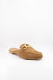 Sante Suede Loafers with Chain Accent
