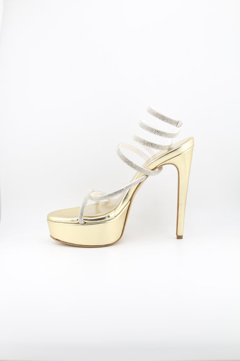 Sante High Stiletto Spiral Strap Heels