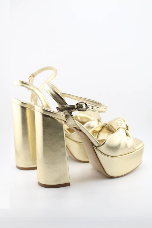 Sante Knotted Platform Heeled Sandals