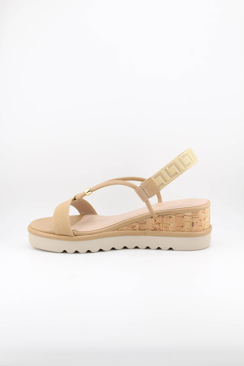 Luz da lua Elevated Cork Sole Strappy Sandals
