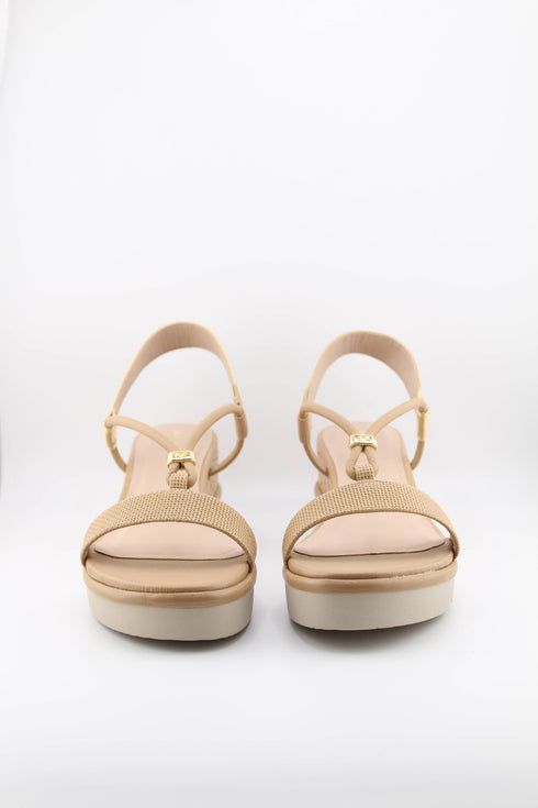 Luz da lua Elevated Cork Sole Strappy Sandals