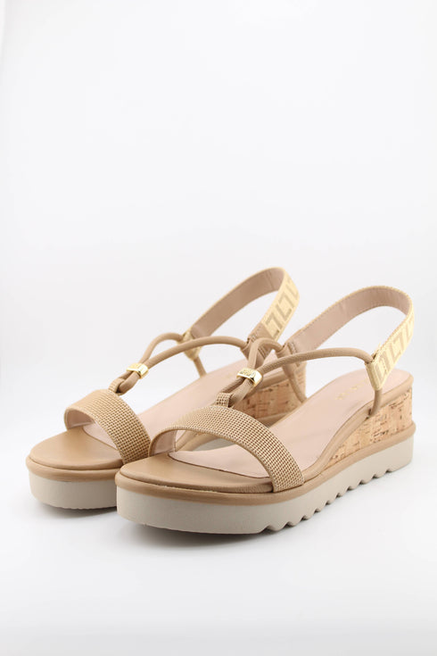 Luz da lua Elevated Cork Sole Strappy Sandals